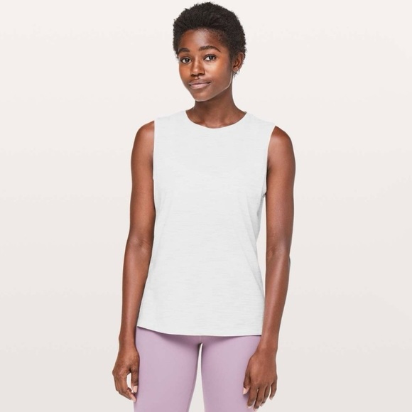 Lululemon Love Sleeveless Tank in 3 Colour Space Dye Ice Grey Alpine White - Picture 1 of 9